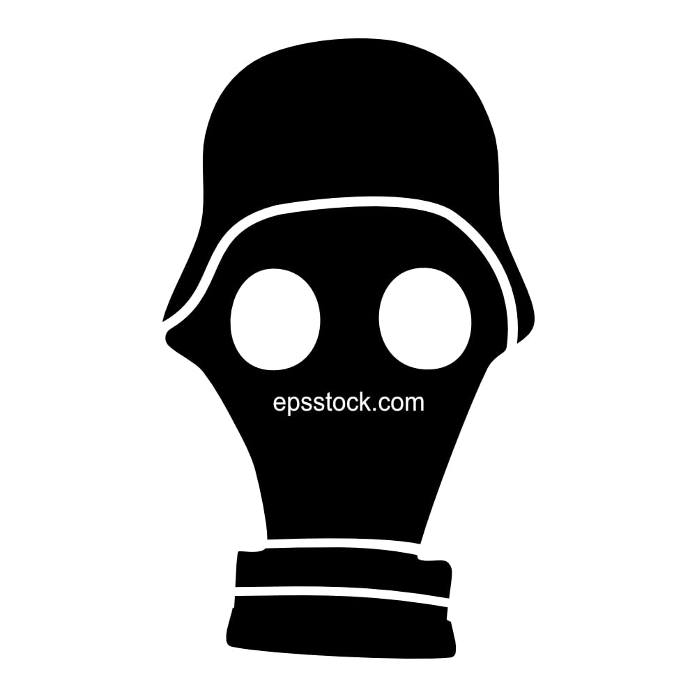 soldier in a gas mask