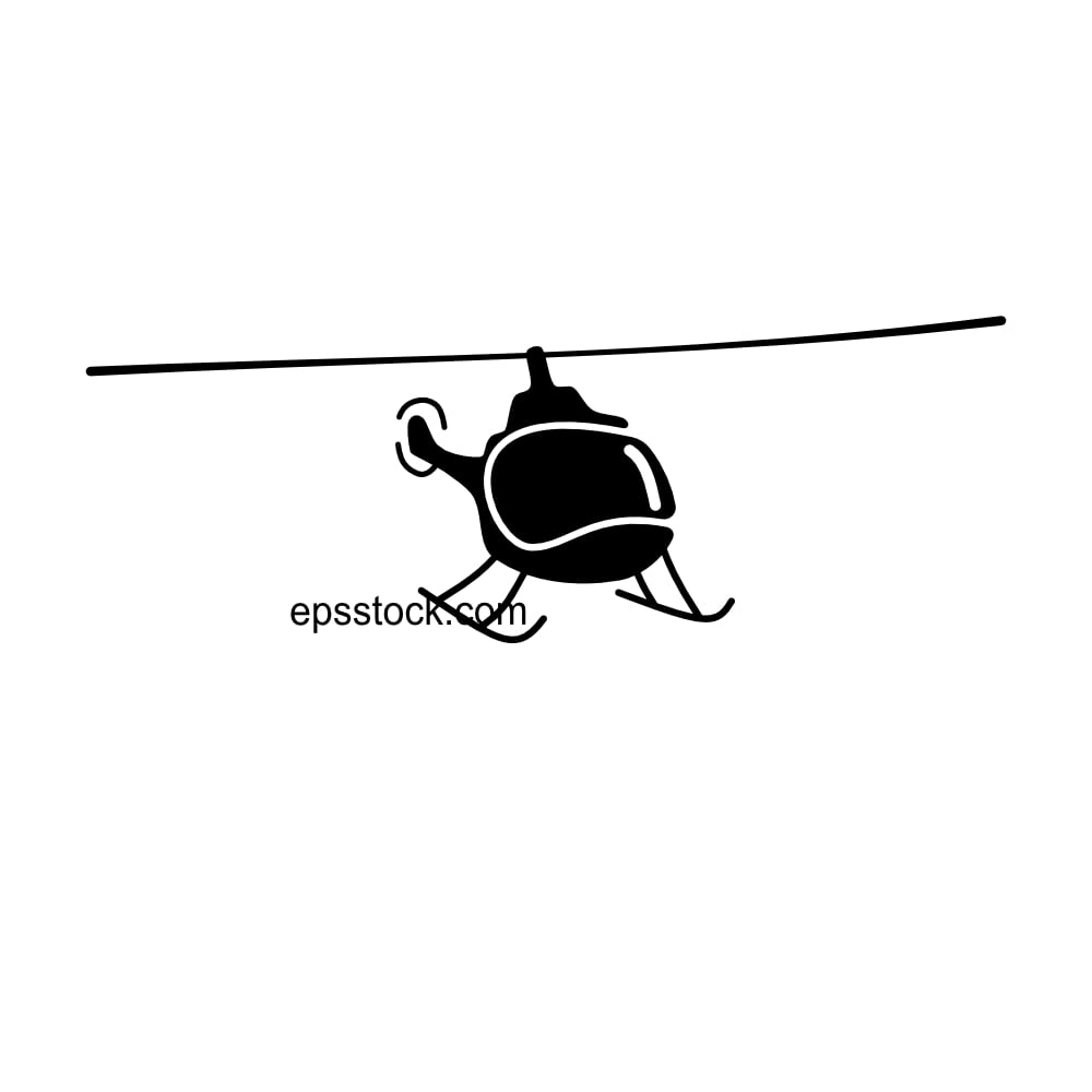 front view of a helicopter
