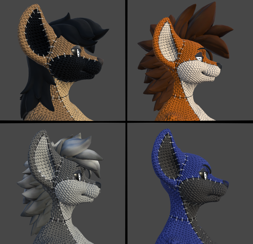 Plushified Hyenid Texture Set