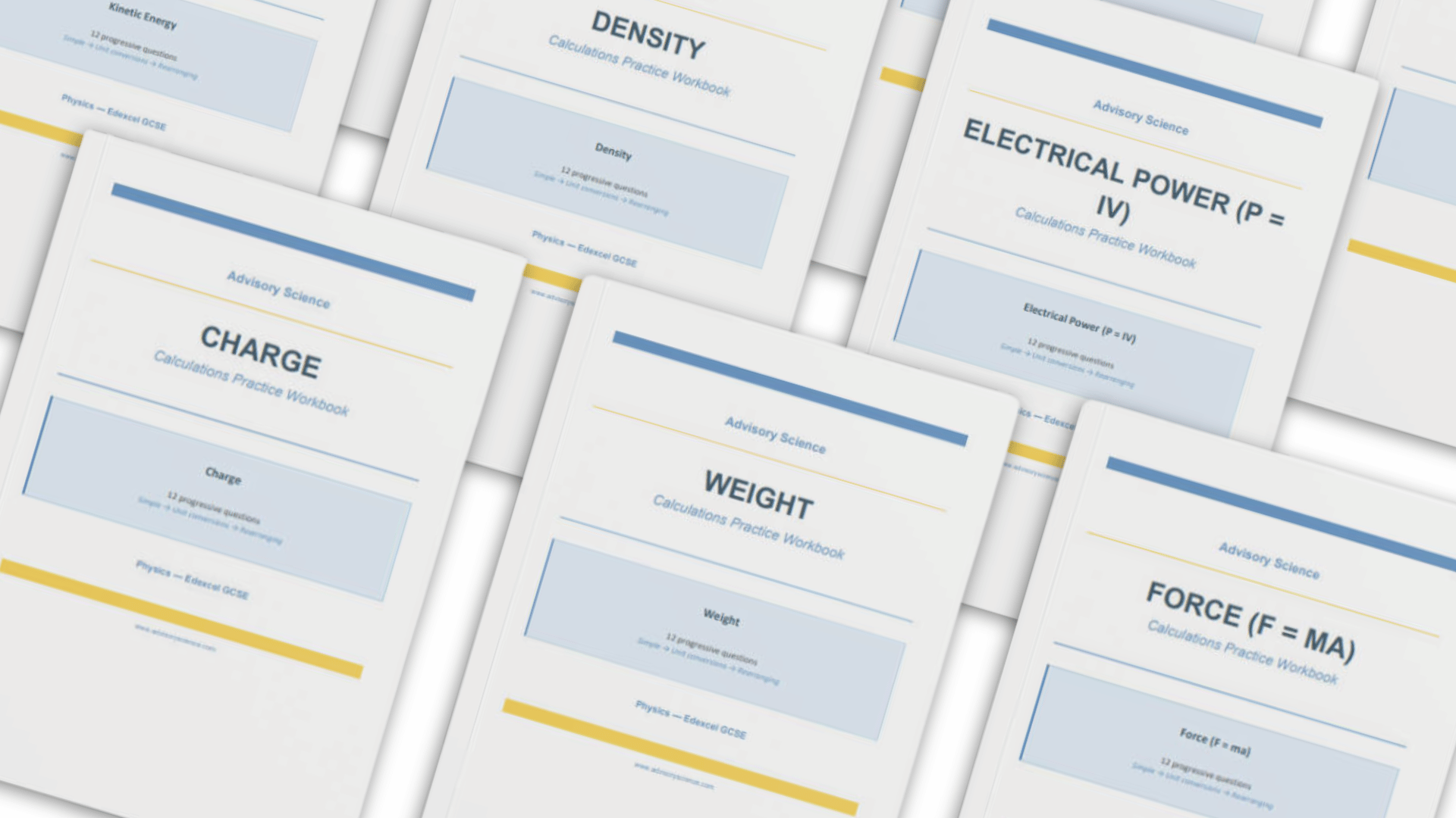Complete GCSE Physics Calculations Bundle | 20 Workbooks | Edexcel
