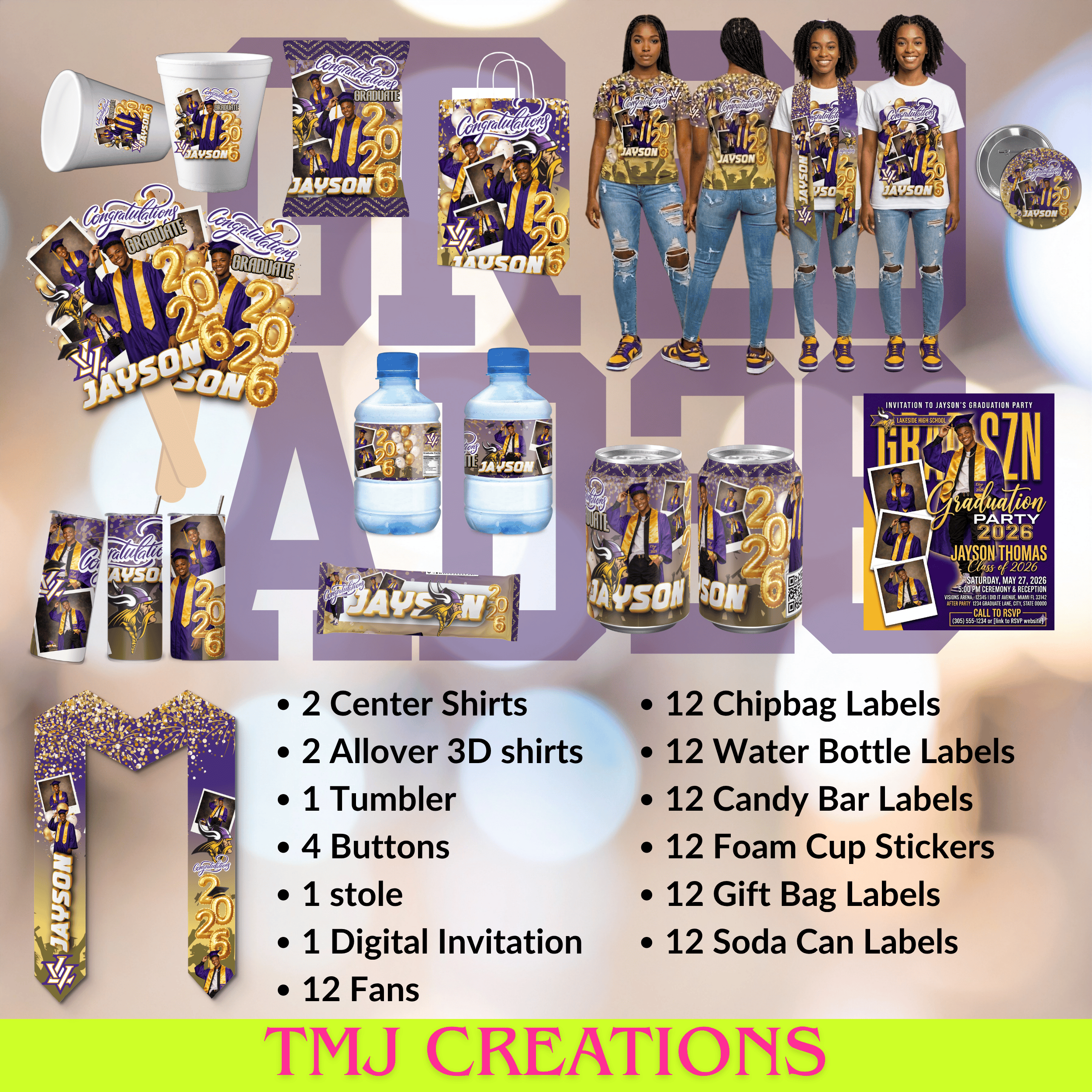The Celebration Package | Custom Graduation Bundle - Payhip