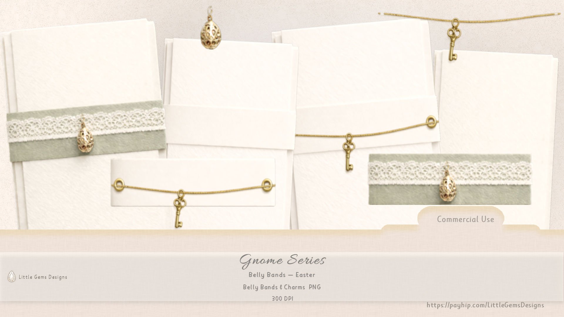 Gnome Series | CU | Easter Belly Bands & Charms - Payhip