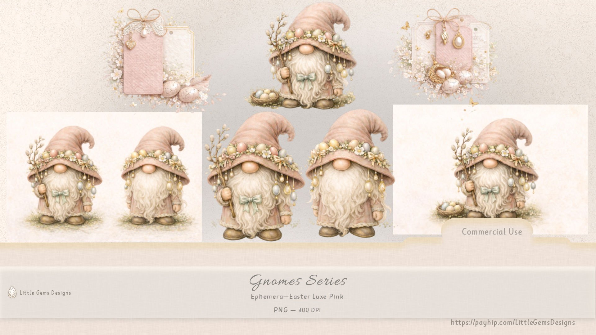 Gnome Series | CU | Easter Ephemera - Payhip
