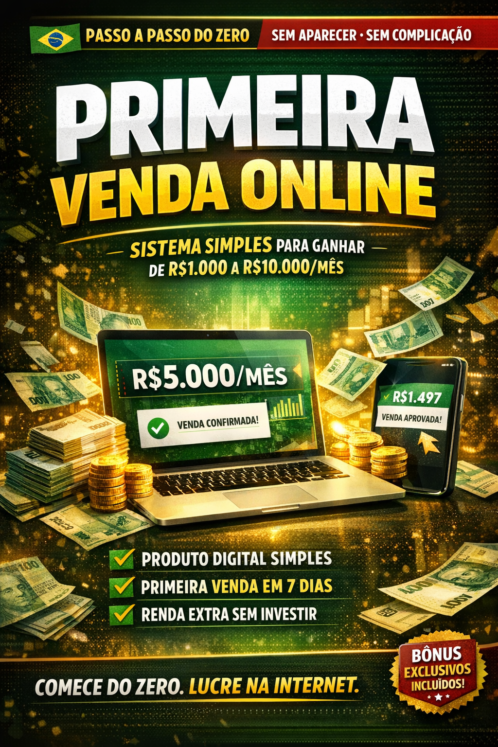 renda online renda extra ganhar dinheiro produtos digitais vender online primeira venda dinheiro internet marketing digital ganhar dinheiro online empreendedorismo renda passiva ebook negócios trabalhar online vendas digitais