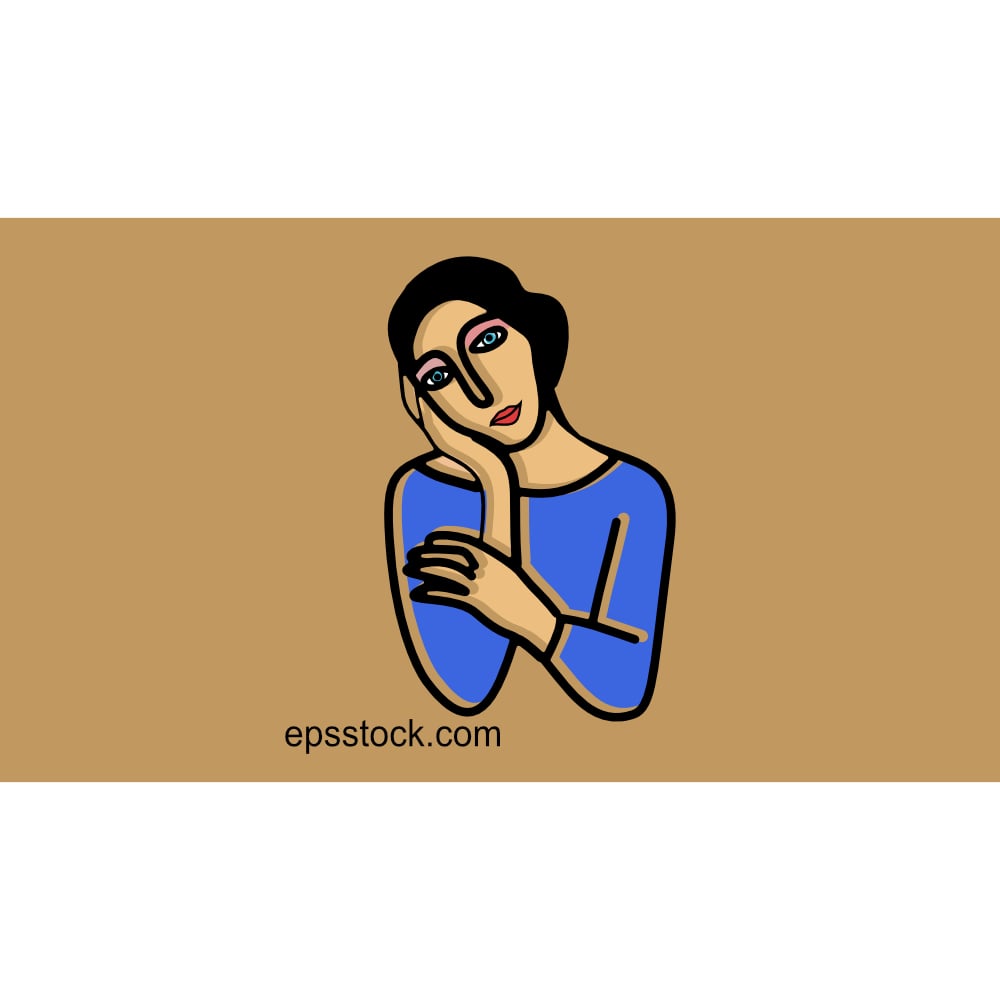 thinking woman symbol