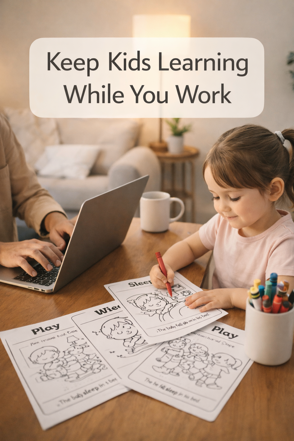 20 Action Words Coloring Cards for Kids (Ages 3–7) – Fun Verbs Learning Printable | Learn Actions Through Play
