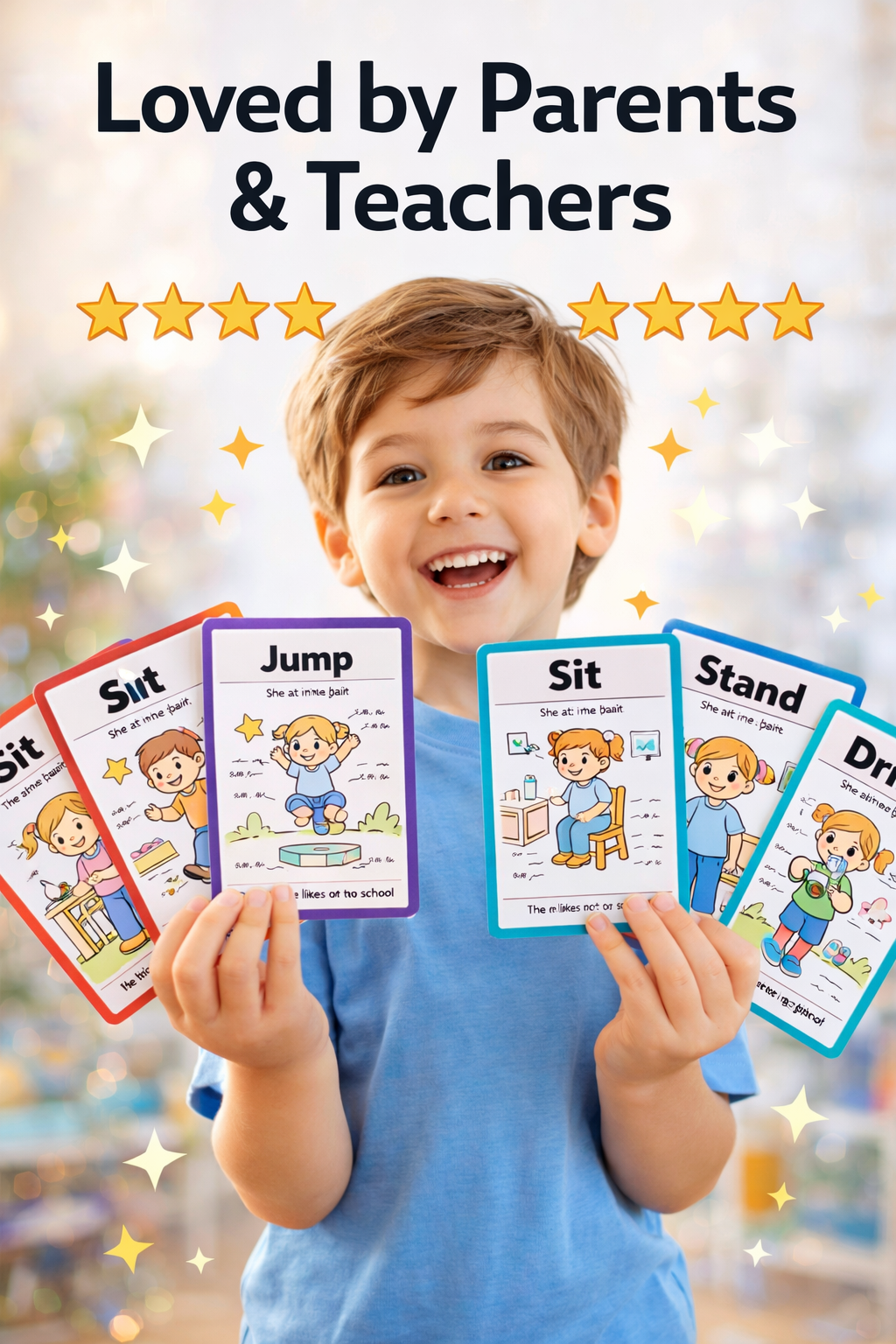 20 Action Words Coloring Cards for Kids (Ages 3–7) – Fun Verbs Learning Printable | Learn Actions Through Play