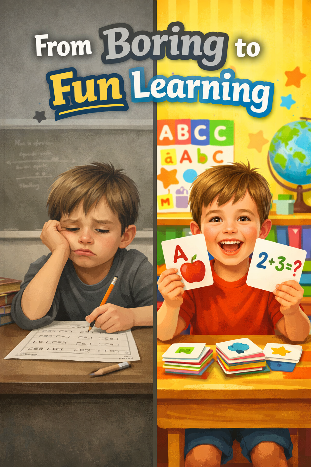 20 Daily Objects Flashcards for Kids (Ages 3–7) – Learn Everyday Vocabulary with Fun Coloring & Simple Sentences | Printable PDF