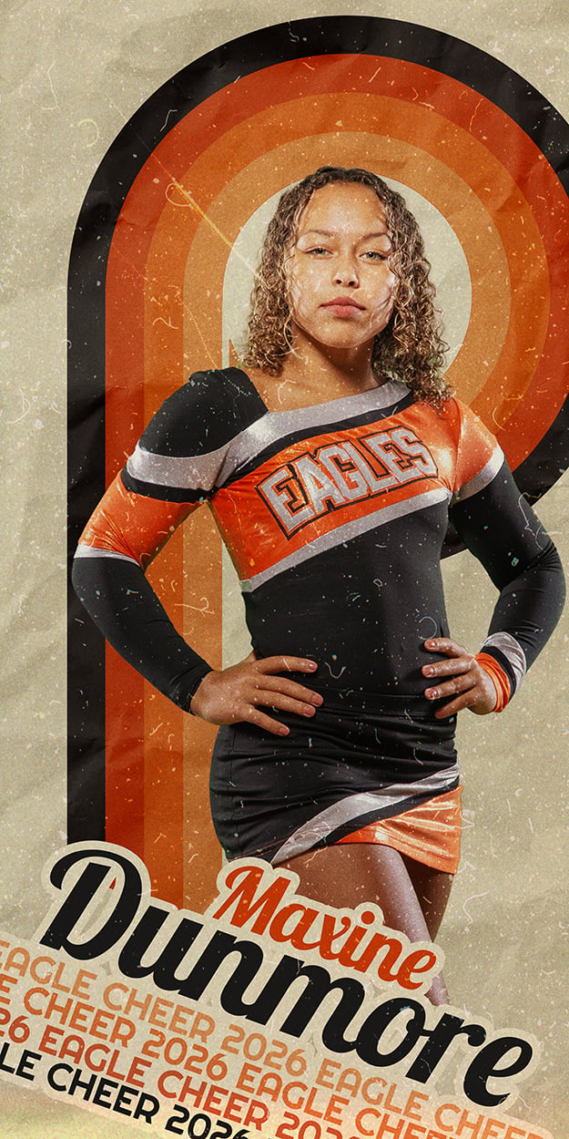 Vintage Retro Design, Photoshop Template, Digital Background, Seniors, School Pics, Photography, Teams, Media Day, Photo Day, Sports, Athletes, Modern, Epic, Effects