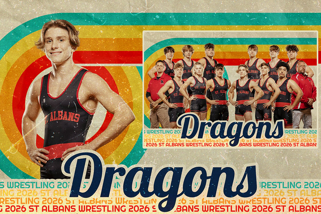Vintage Retro Design, Photoshop Template, Digital Background, Seniors, School Pics, Photography, Teams, Media Day, Photo Day, Sports, Athletes, Modern, Epic, Effects