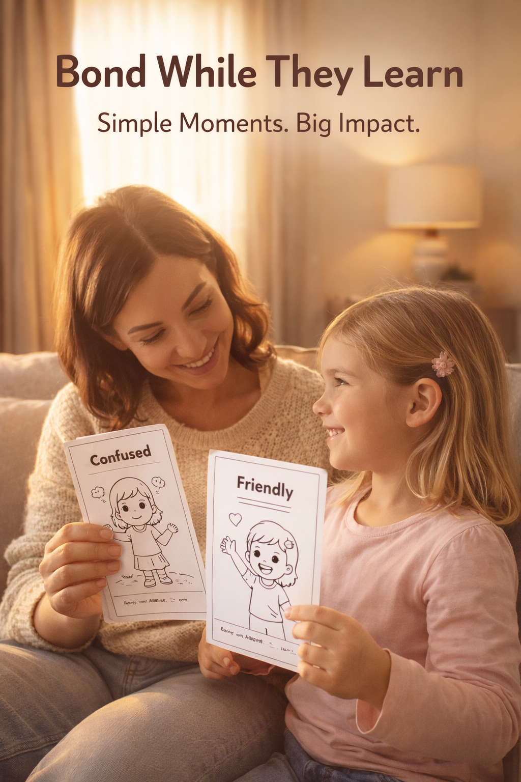 20 Kids Emotions Flashcards Pack for Ages 3–7 | Learn Feelings, Build Emotional Intelligence & Social Skills with Fun Printable Coloring Cards