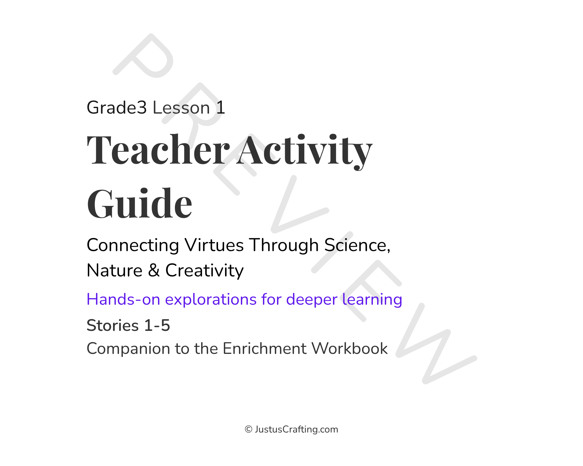 Grade 3 Lesson 1 Hands-On Connections - Payhip