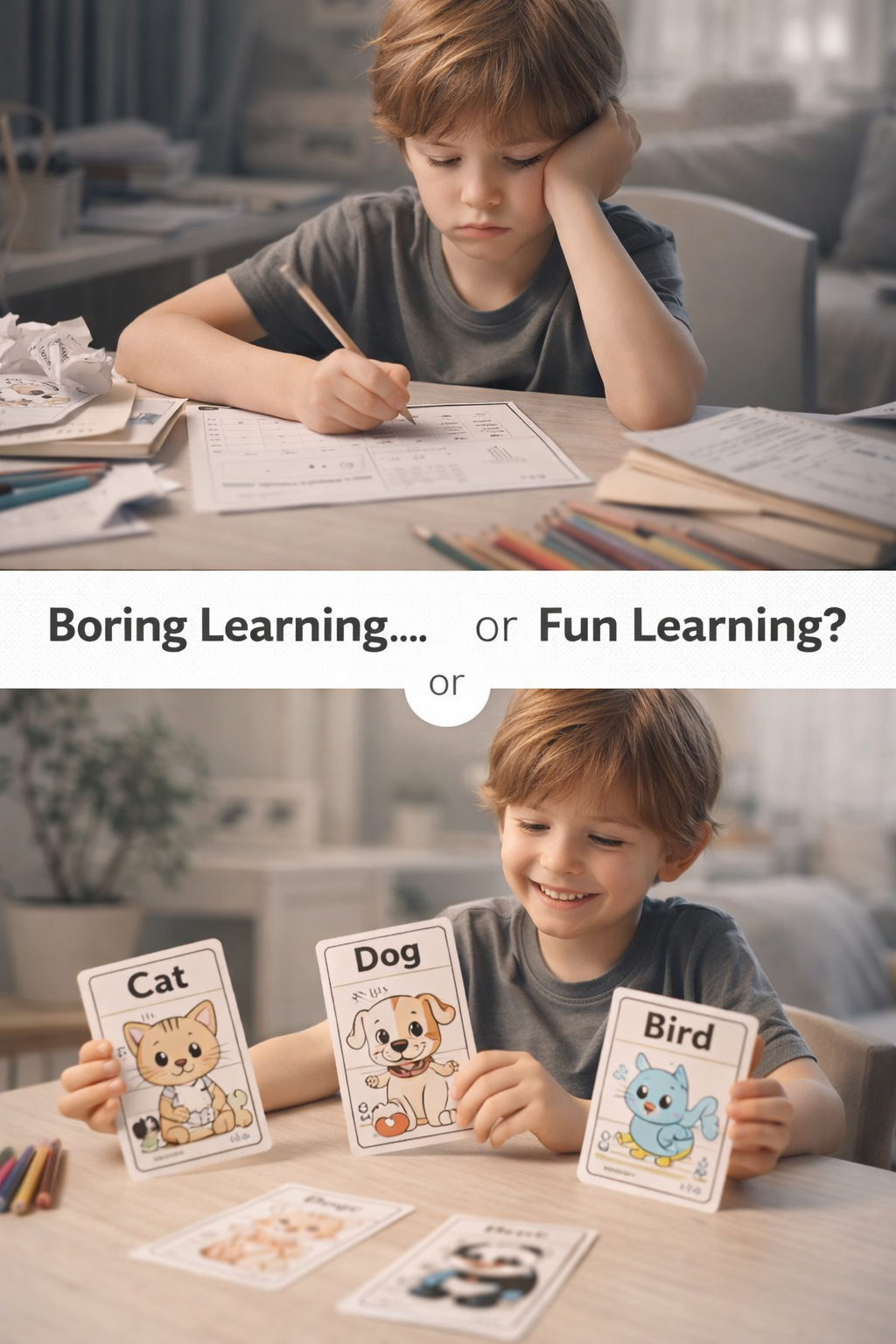 20 Printable Animals Flashcards for Kids (Ages 3–7) | Learn Animal Names, Build Vocabulary & Enjoy Fun Coloring Activities | Cute Educational Animal Pack