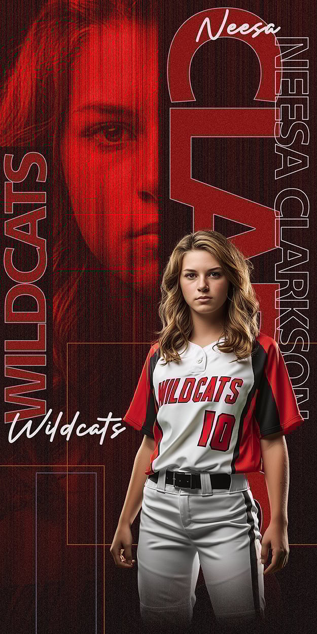 Fearless, Photoshop Template, Layered Digital Backgrouns, Teams, Sports, School, Senior Pics, Banner, Media Day, Photo Day, Portrait
