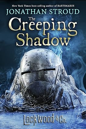Novel Cover for "The Creeping Shadow", the fourth book in the book series "Lockwood and Co" written by Jonathan Stroud.