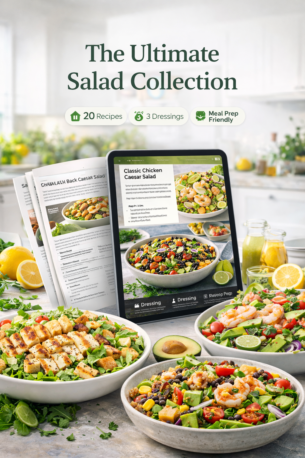 salad recipes pdf, digital salad cookbook, healthy salad recipes, meal prep salad recipes, satisfying salad recipes, lunch salad ideas, dinner salad recipes, homemade dressing recipes, protein salad ideas, fresh salad cookbook, clean eating recipes pdf, m