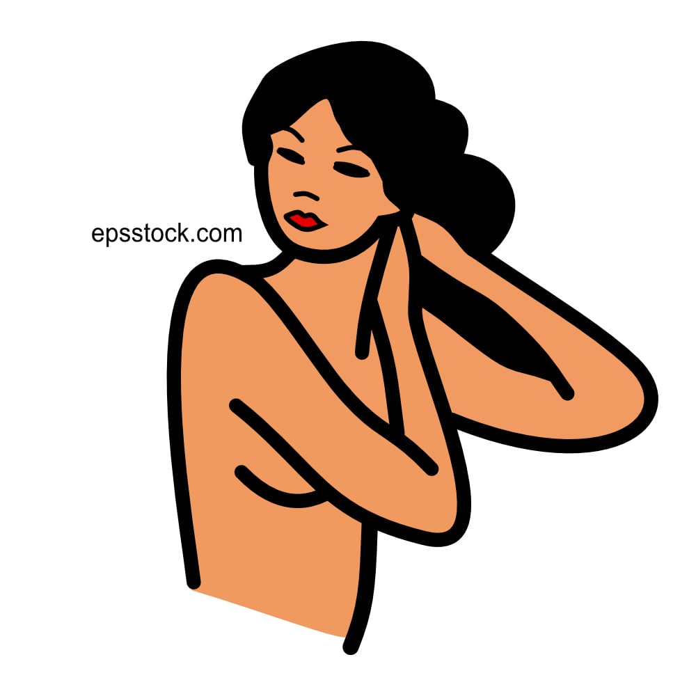 portrait of a naked woman