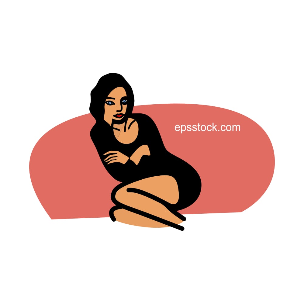 Portrait of a woman on a sofa
