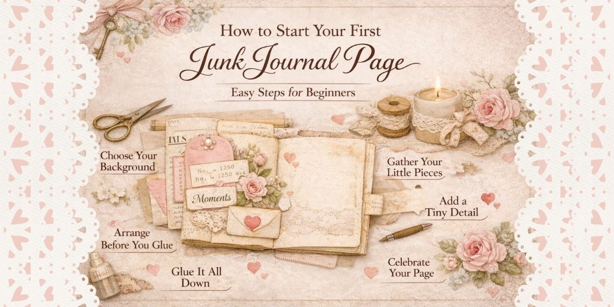 How to Start Your First Junk Journal Page (Even If You’re a Complete ...