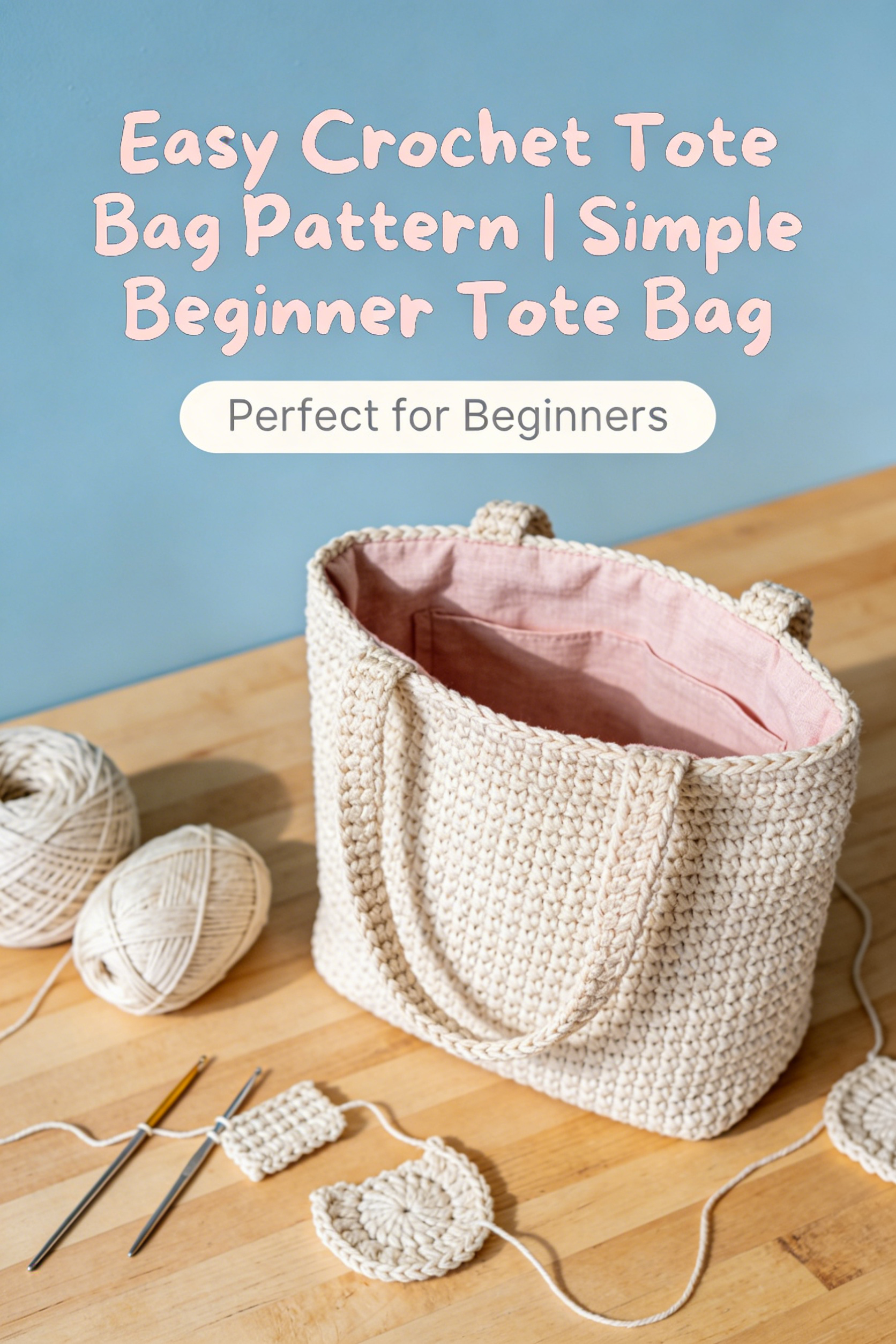 Easy Crochet Tote Bag Handle Tutorial | Beginner-Friendly Steps - Payhip
