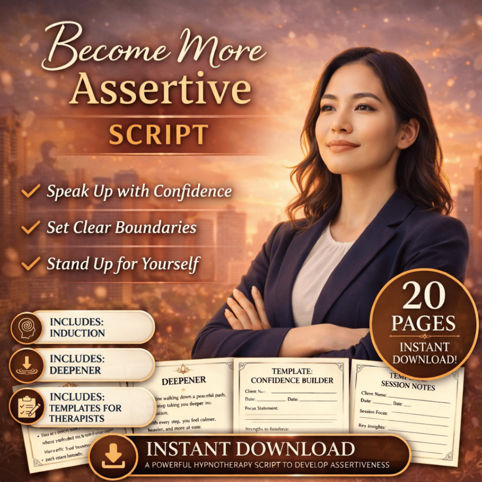 Assertiveness Scripts Become More Assertive - Hypnosis Script - Payhip