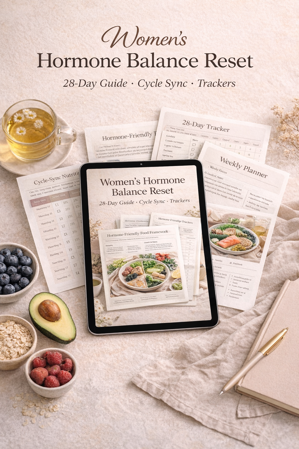 hormone balance for women, cycle sync guide, women wellness pdf, hormone reset guide, metabolic reset for women, cycle sync nutrition, perimenopause support, women energy guide, hormone friendly meals, wellness trackers pdf, women health planner, hormone 