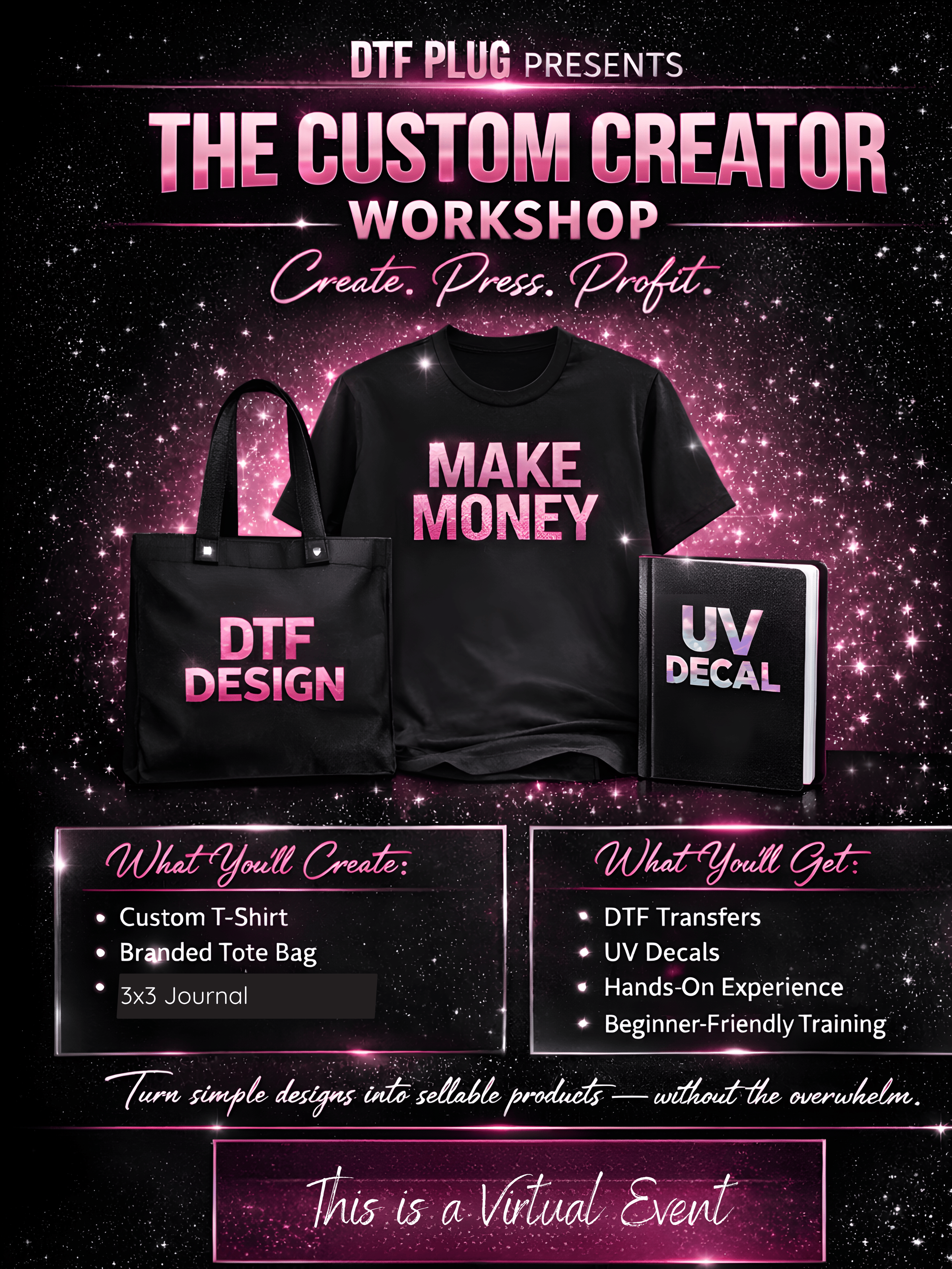 The DTF Plug Custom Creative Workshop - Payhip
