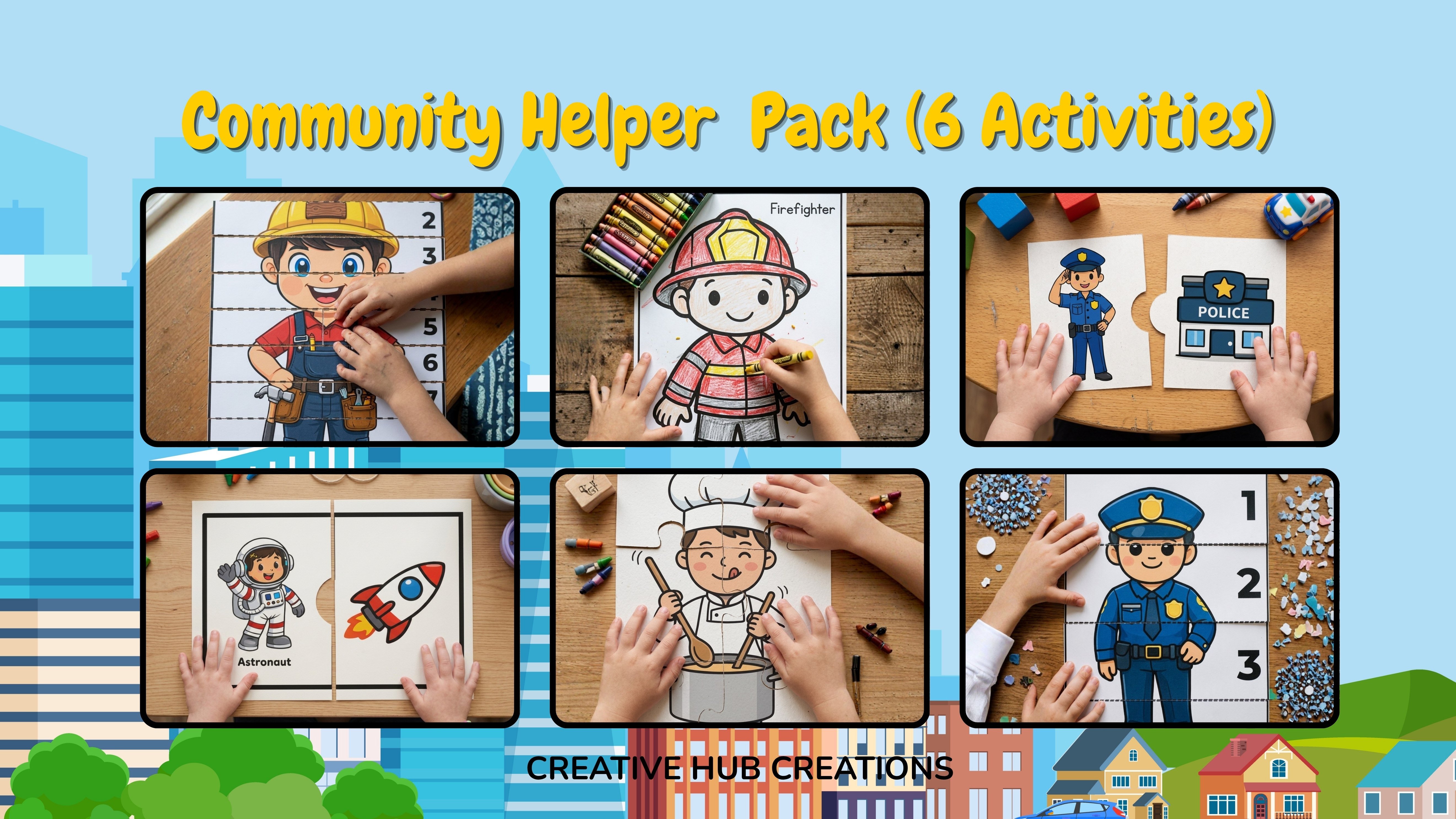 Community Helper Pack #2 (6 Activities) - Payhip