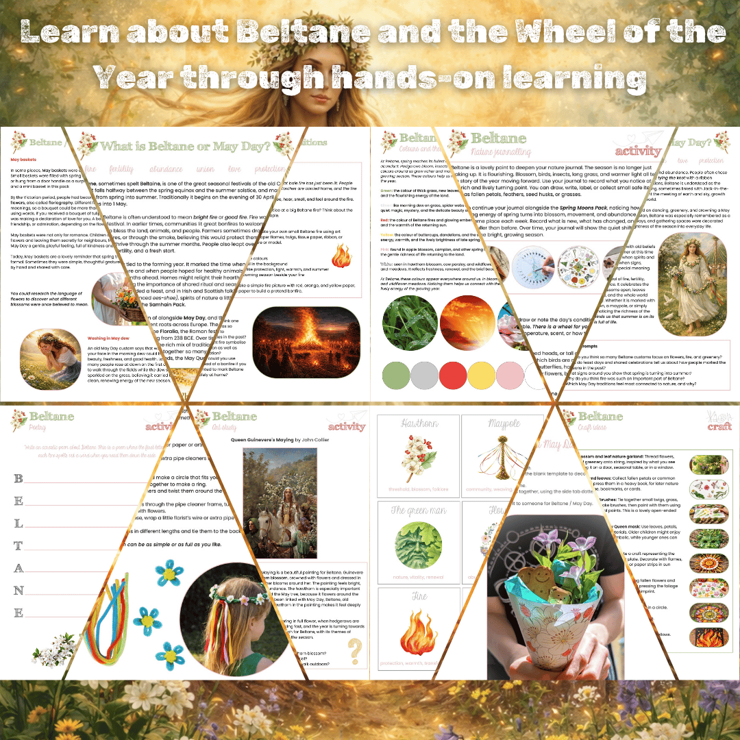 Beltane explained for kids | Wheel of the Year UK | Dartmoor Kin
