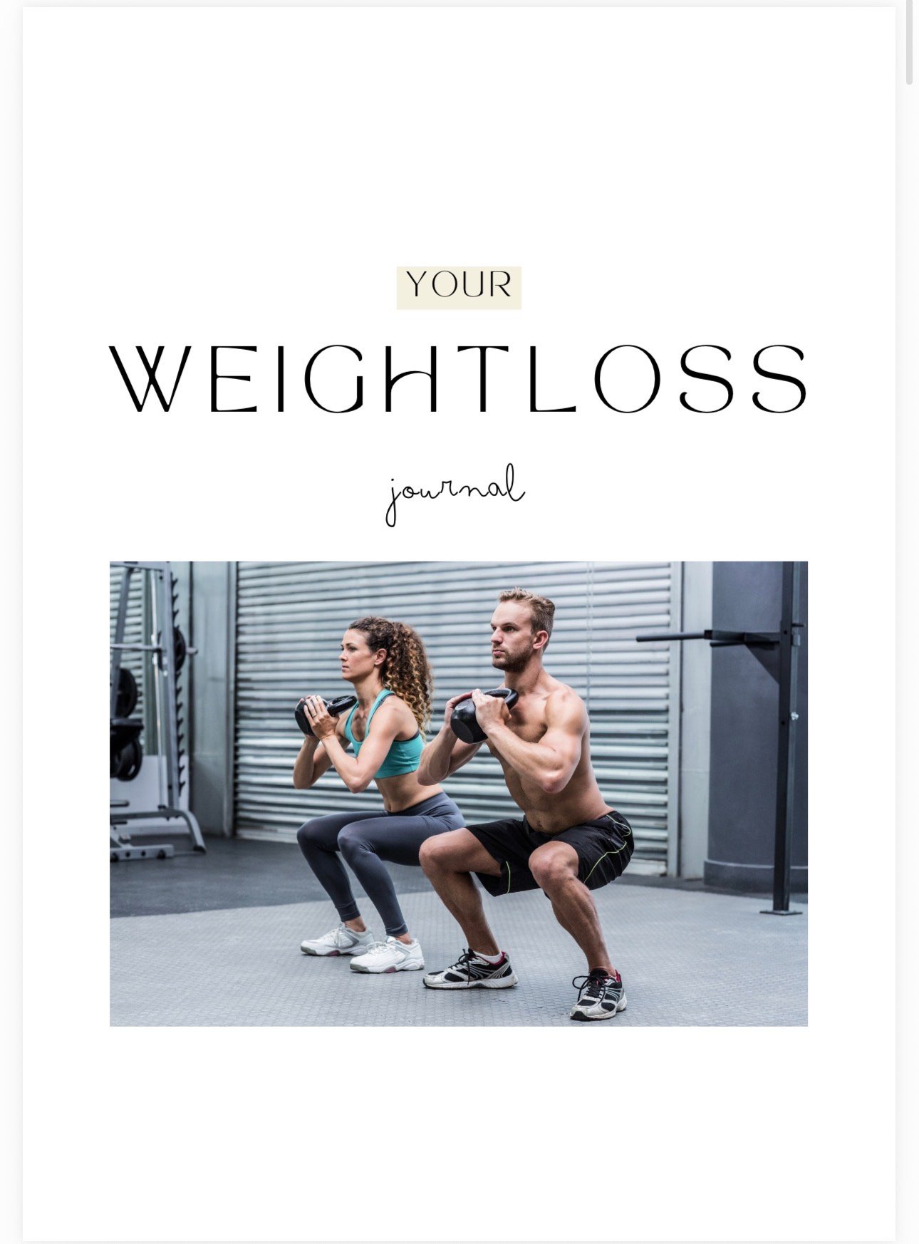 30 Day Weight Loss Journal - Payhip
