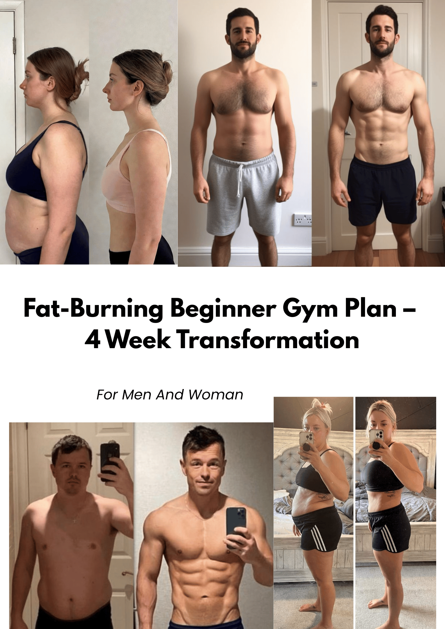 Fat-Burning Beginner Gym Plan – 4 Week Transformation - Payhip
