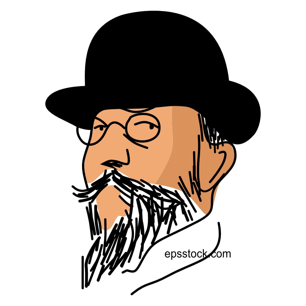 Erik Satie portrait