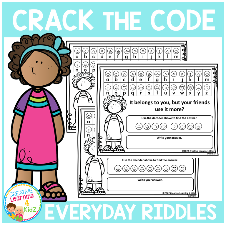 Crack the Code Everyday Riddle Worksheets Set 1 – Fun Decoder Puzzles