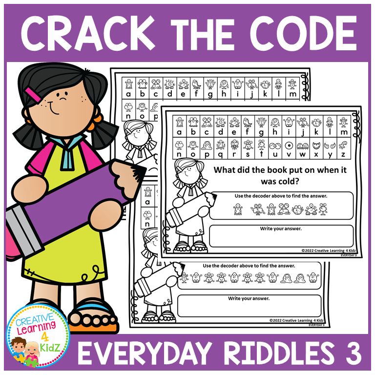 Crack the Code: Everyday Riddle Worksheets Set 3 – Fun Decoder Puzzles