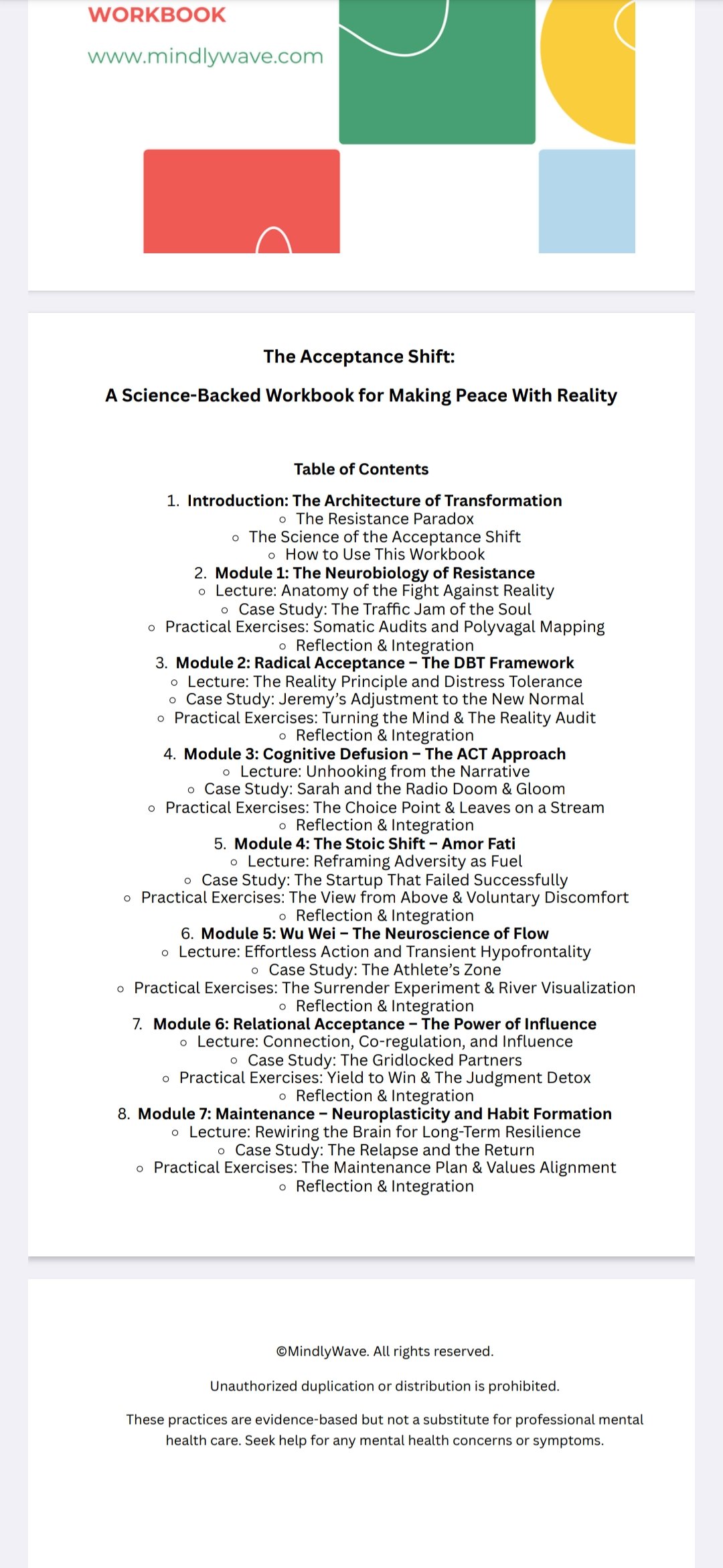 The Acceptance Shift: A Science-Backed Workbook for Making Peace With Reality