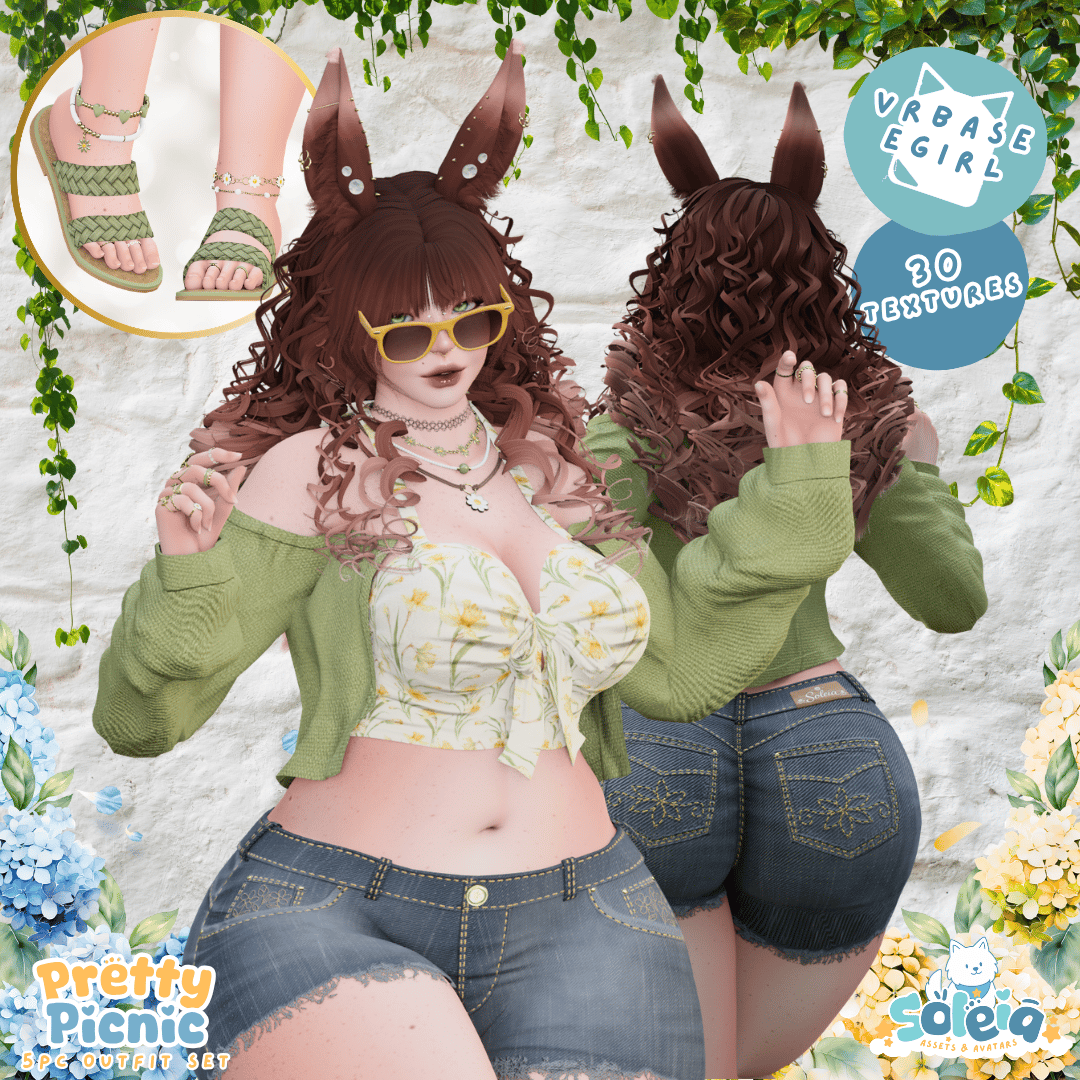 Pretty Picnic Outfit Set - Spring/Summer - Egirl