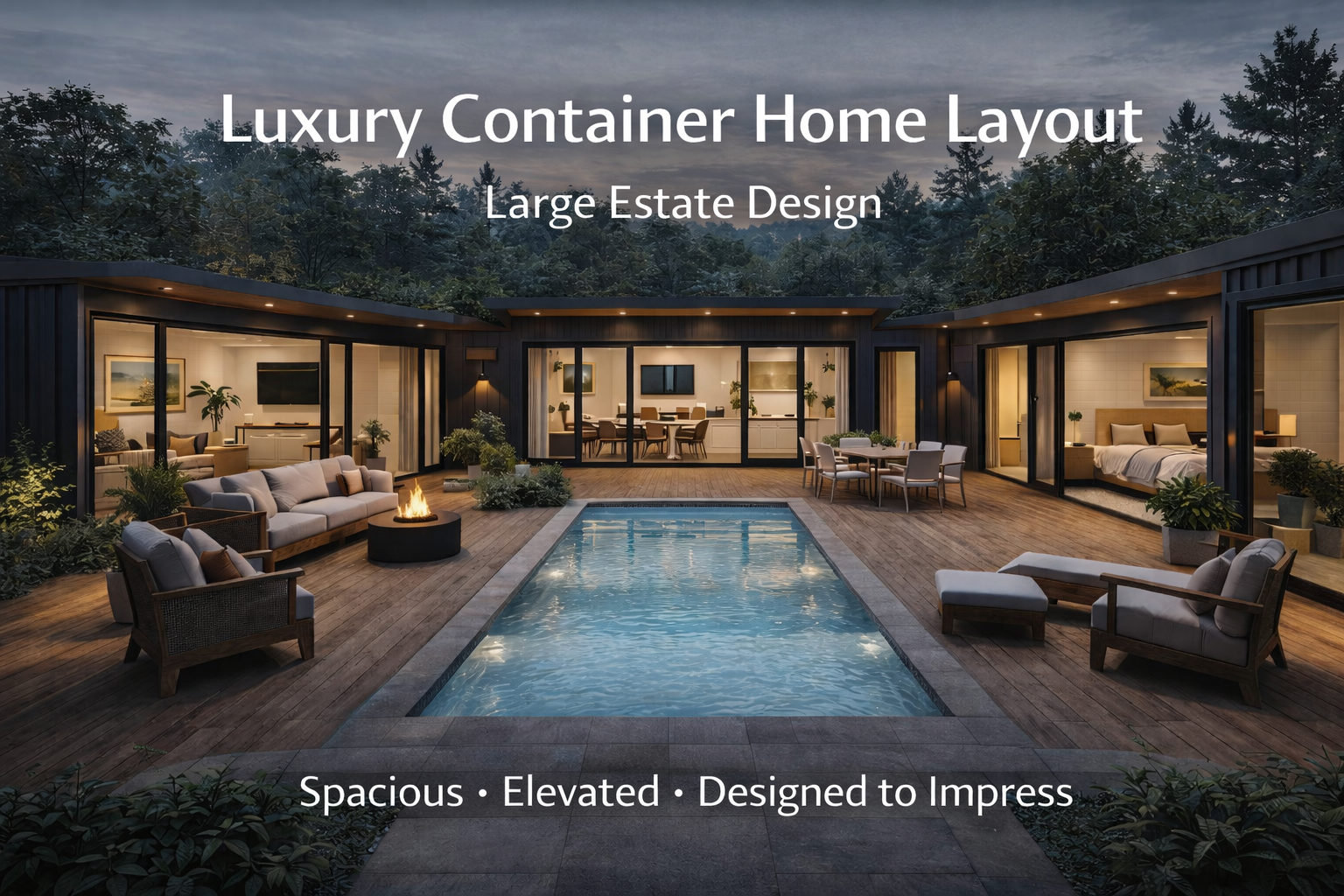 Luxury Container Home Estate Layout (Large Build Design) - Payhip