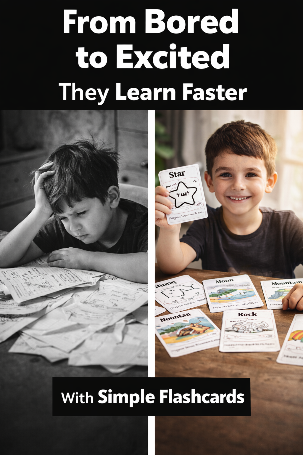 Nature Flashcards for Kids (Ages 3–7) – 20 Printable Coloring Cards with Simple Sentences | Learn Nature Words the Fun & Easy Way