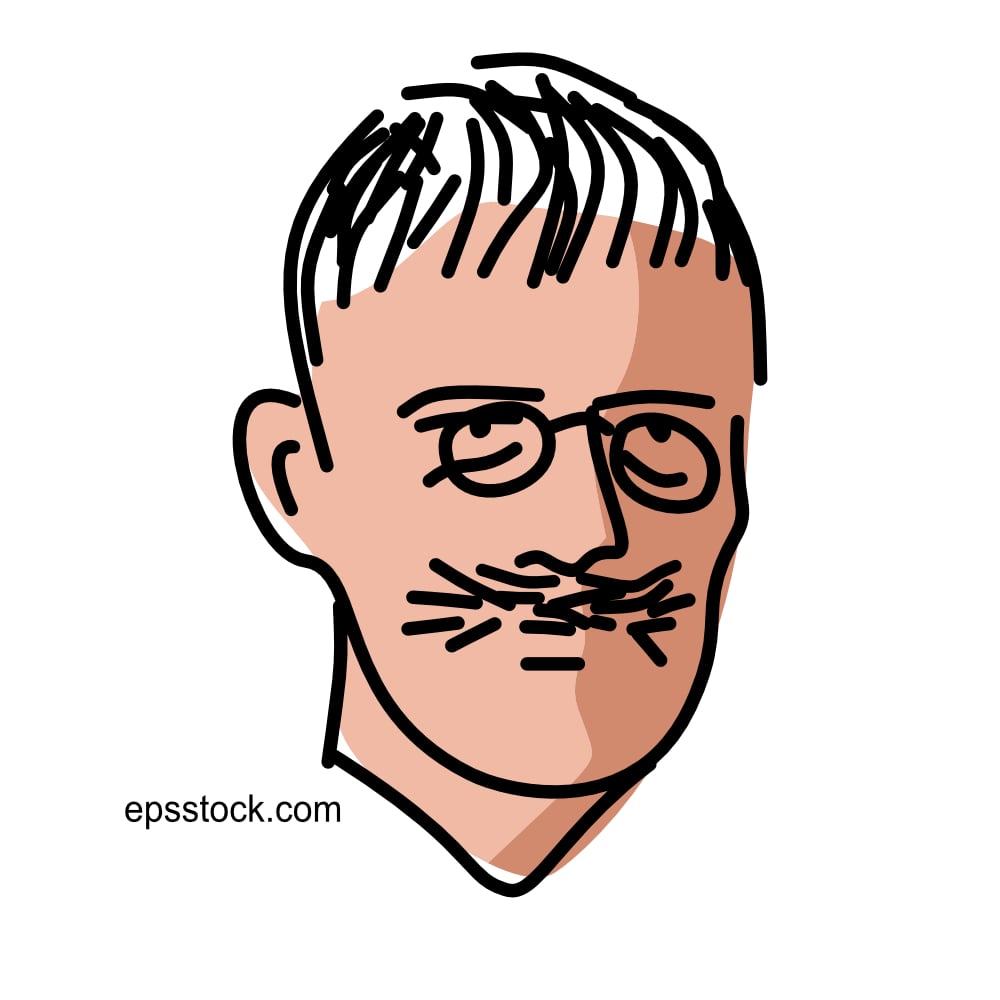 Knut Hamsun portrait