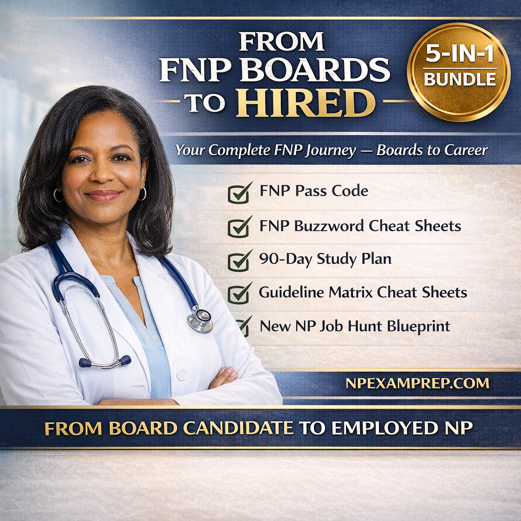 FROM FNP BOARDS TO HIRED:The Complete NP Journey Bundle.