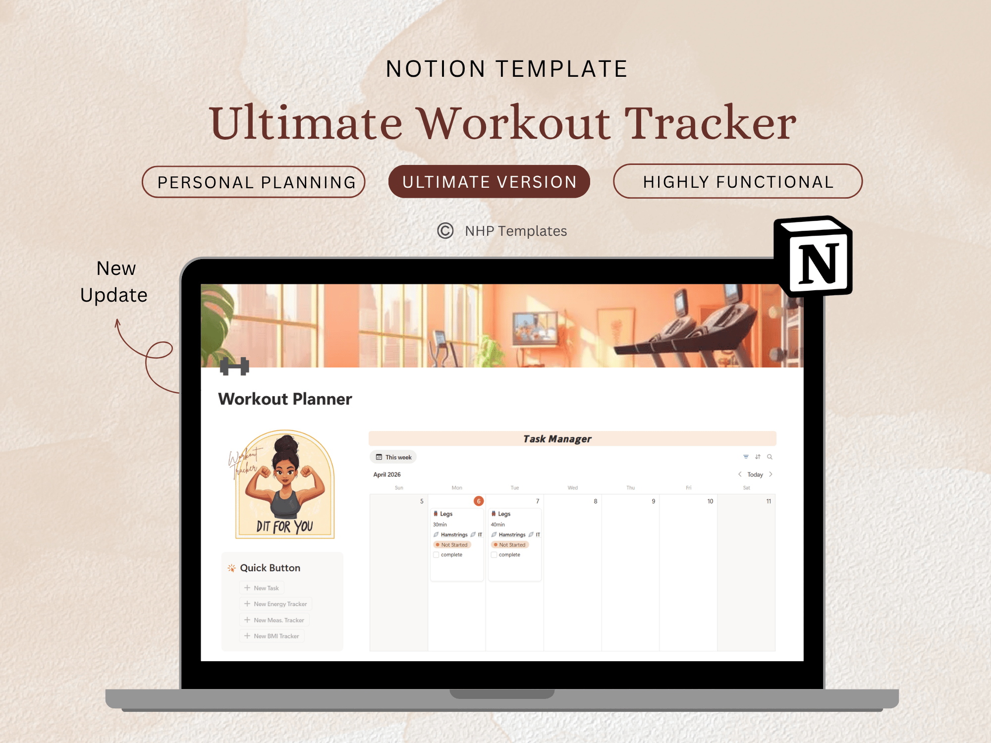 Workout Tracker – Notion Template - Payhip