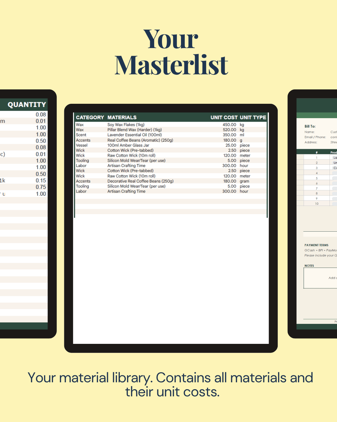 Makers Pricing Calculator Mockup