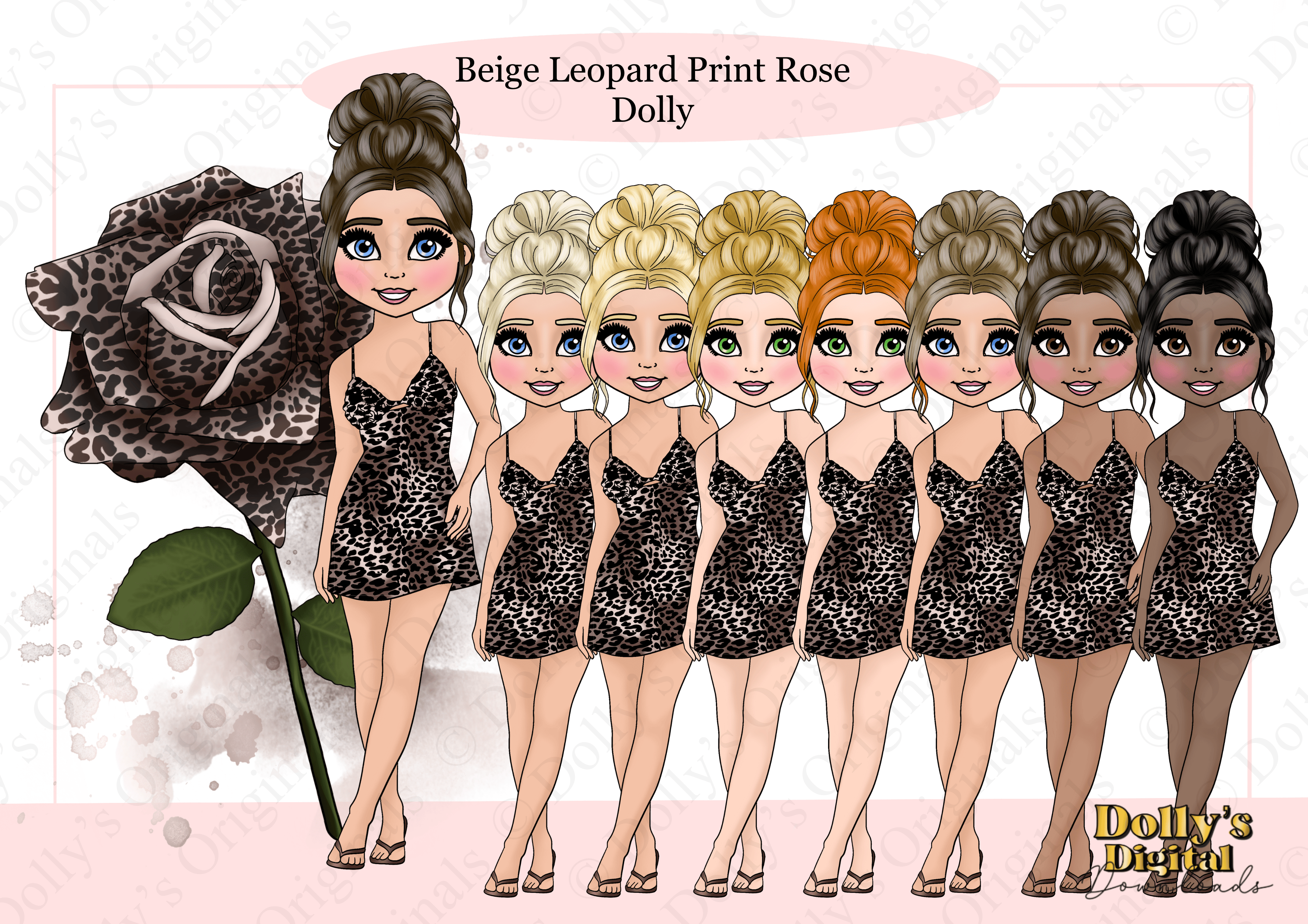 Leopard Print Rose Dolly - Payhip