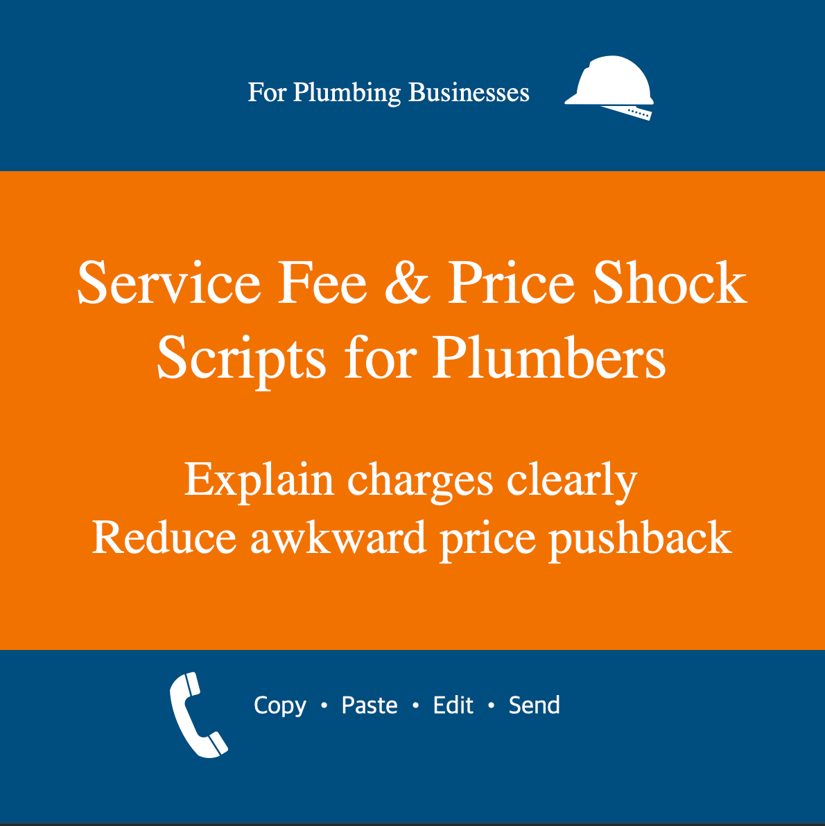 Service Fee and Price Shock Explanation Scripts for Plumbers cover image