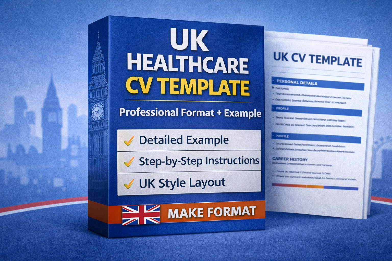 UK Healthcare CV Template (2026) - Payhip