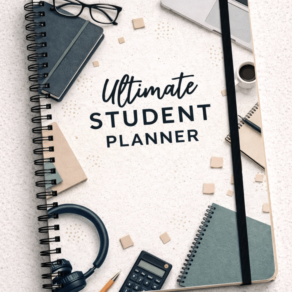 Ultimate Student Planner printable Canva editable academic planner pages overview