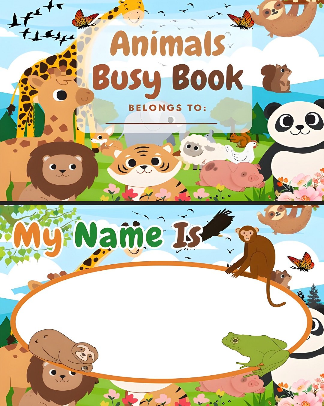 Fun Animals Busy Book for Kids | 62 Pages of Learning Activities ...
