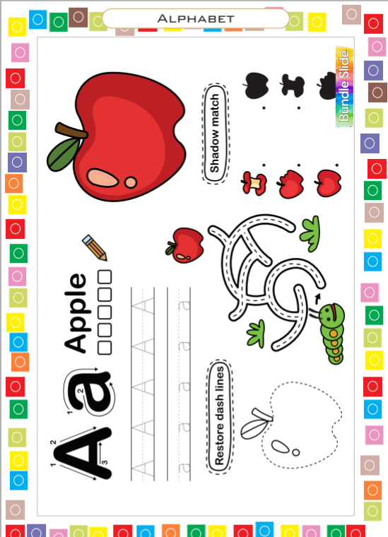 printable worksheets for kids, homeschool worksheets, preschool activity sheets, kindergarten printables, alphabet tracing worksheets, number tracing, kids mazes, printable coloring pages, A4 worksheets, early learning printables, toddler activities, work