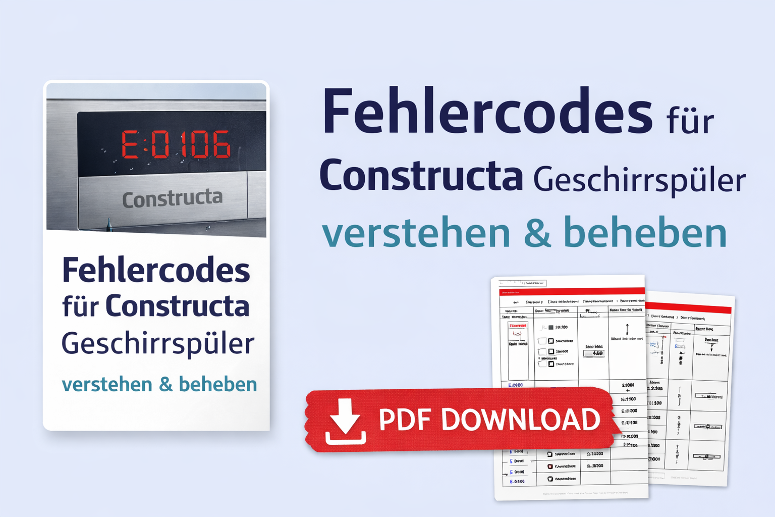 Constructa Geschirrspler Symbole Bedeutung