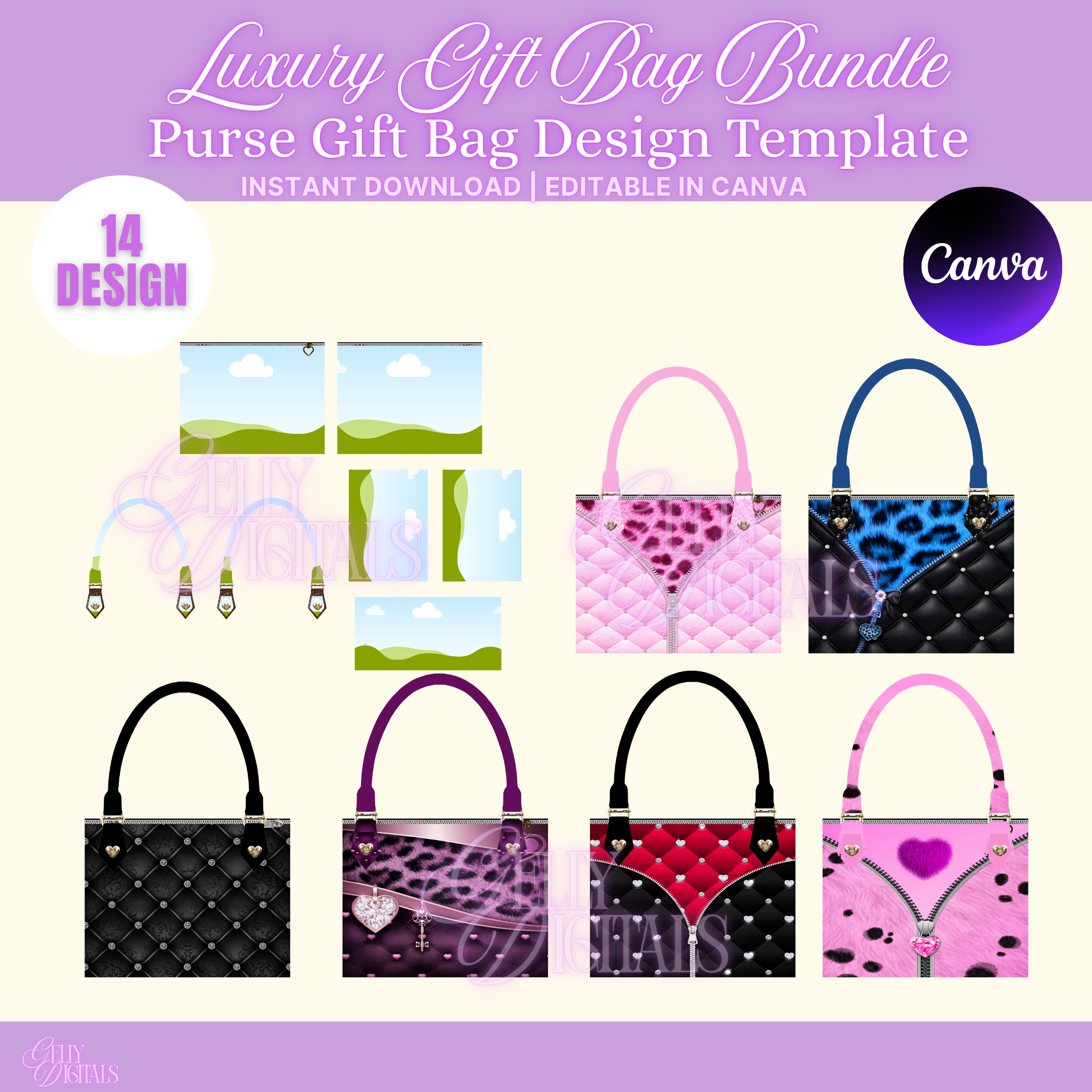 Luxury Purse Bag Bundle Template - Payhip